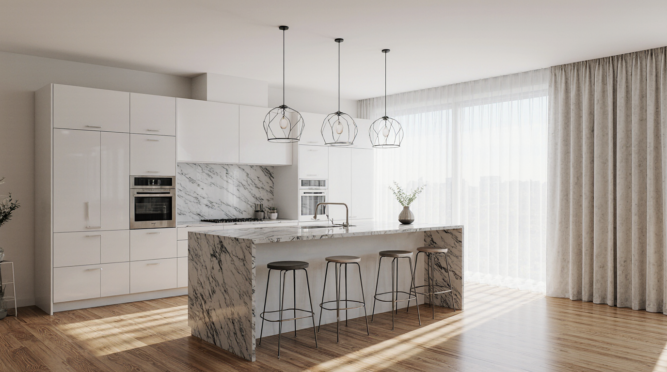 Modern White Kitchen