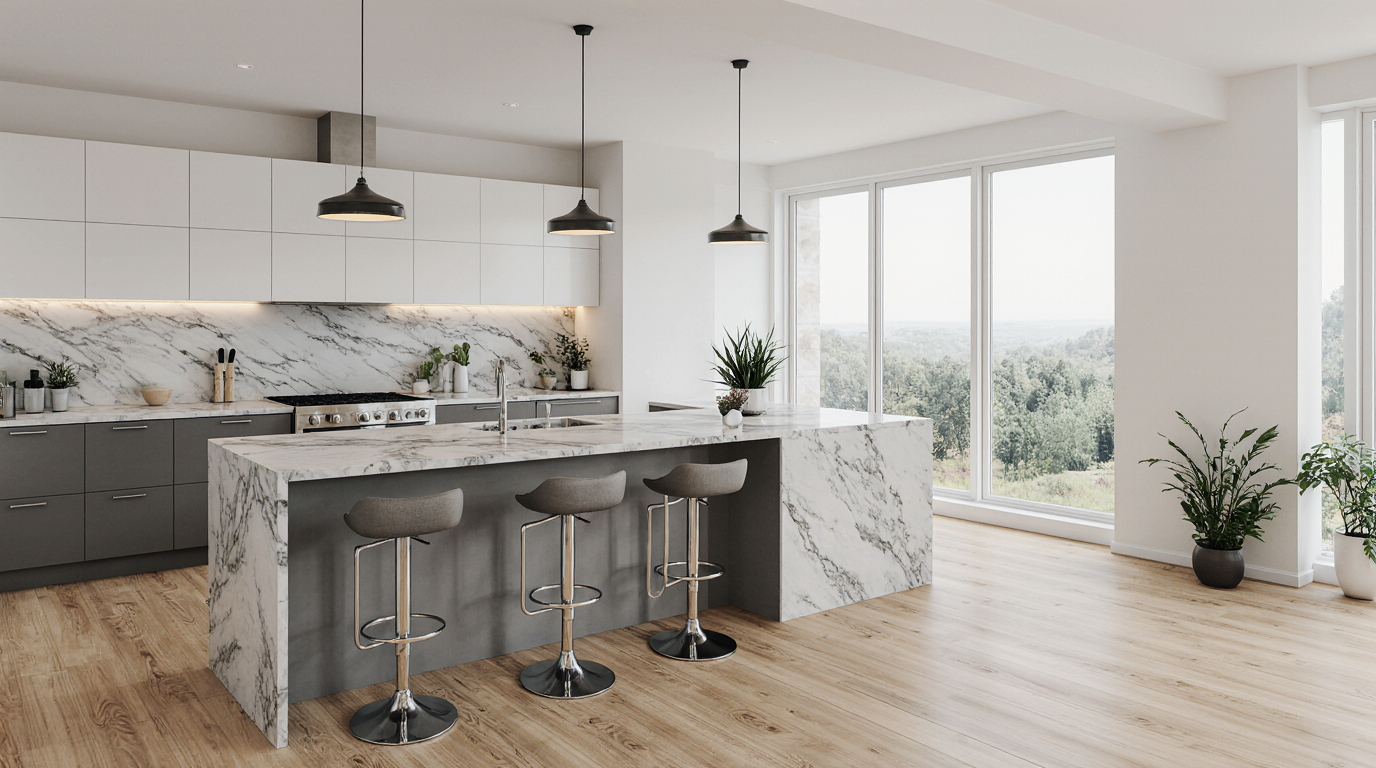 Modern L Shaped Kitchen