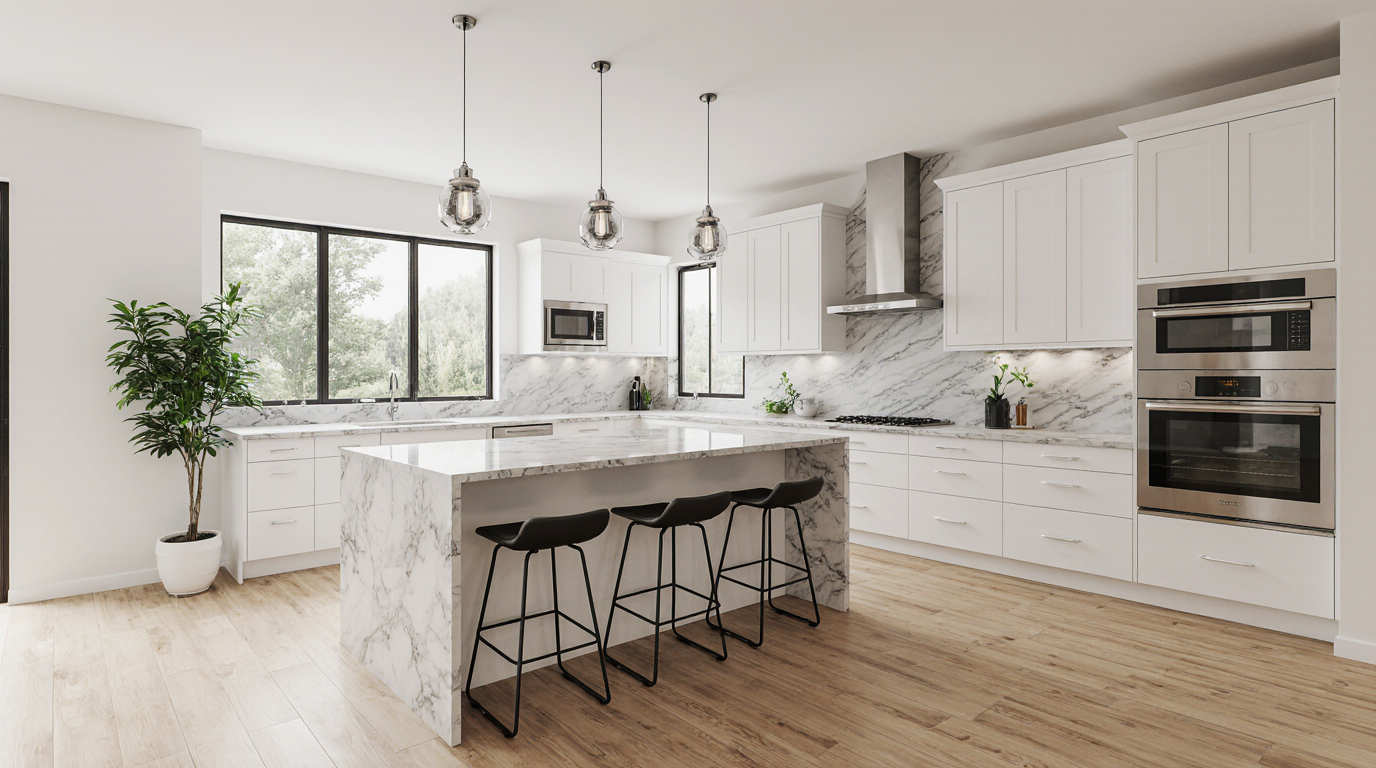 Modern U Shaped Kitchen