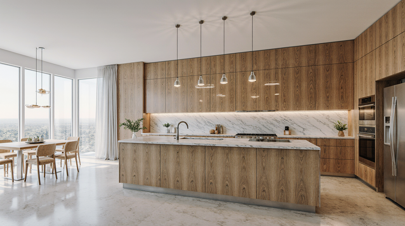 Modern Kitchens with Wood Cabinets