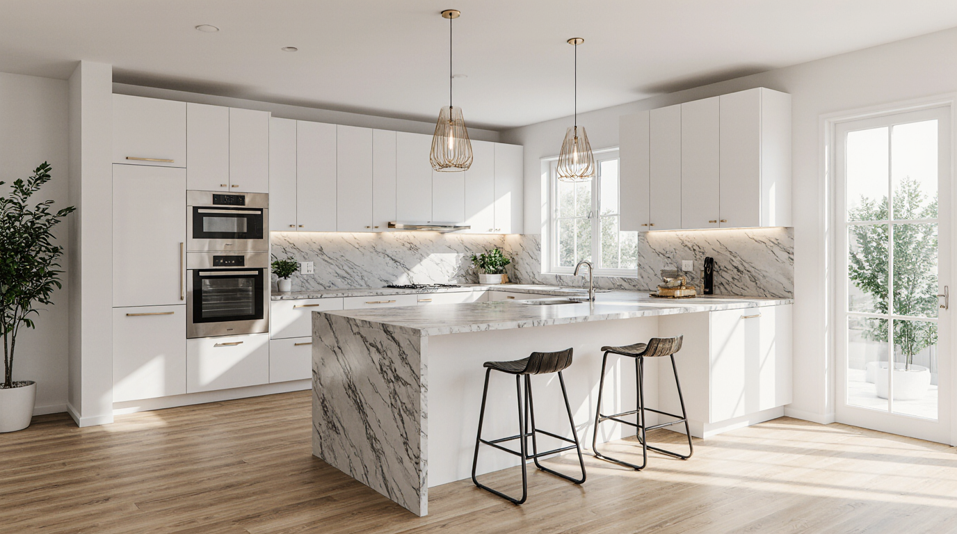 L Shaped Kitchen Island