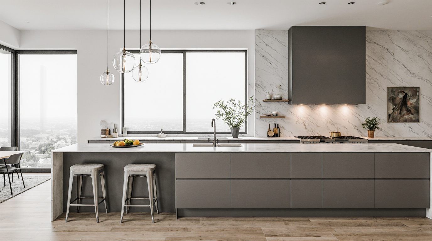 Straight Kitchen Layout