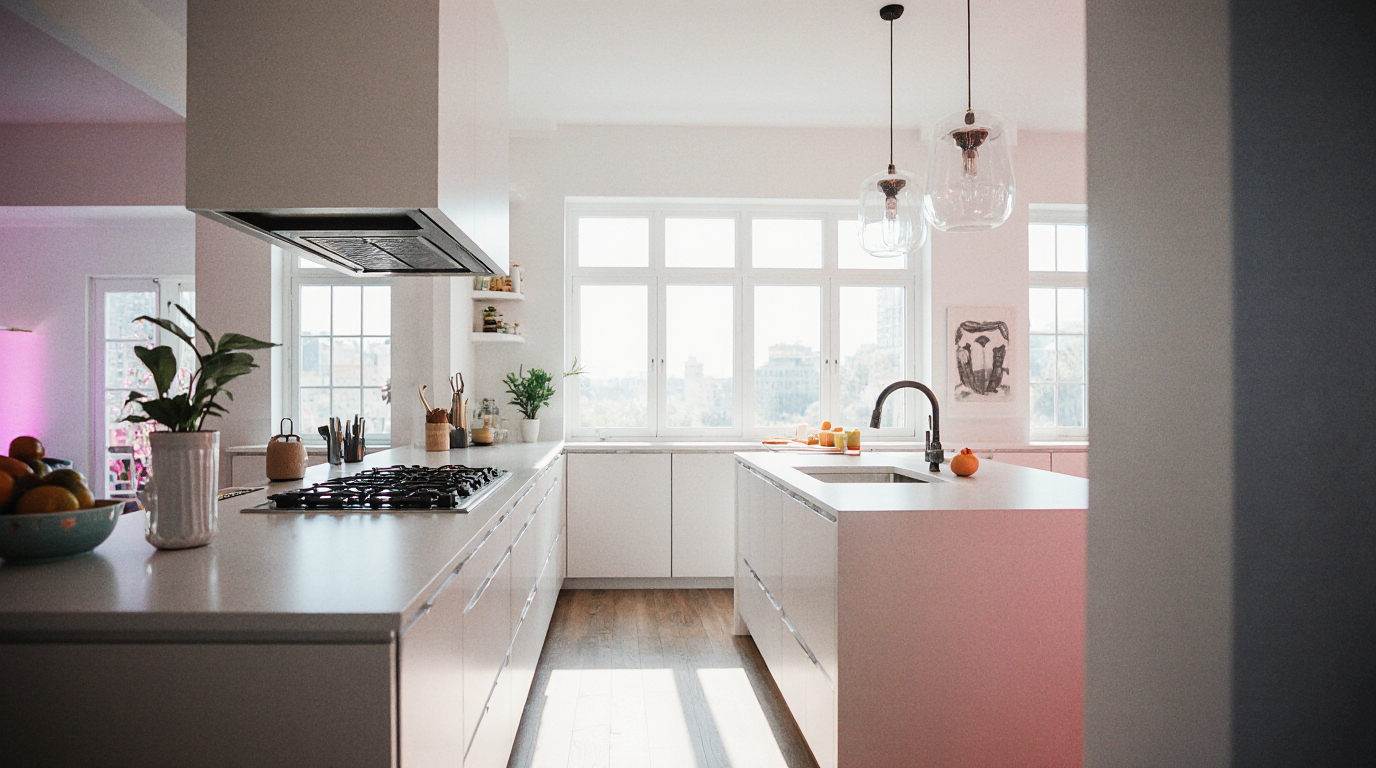 Small L Shaped Kitchen With Island
