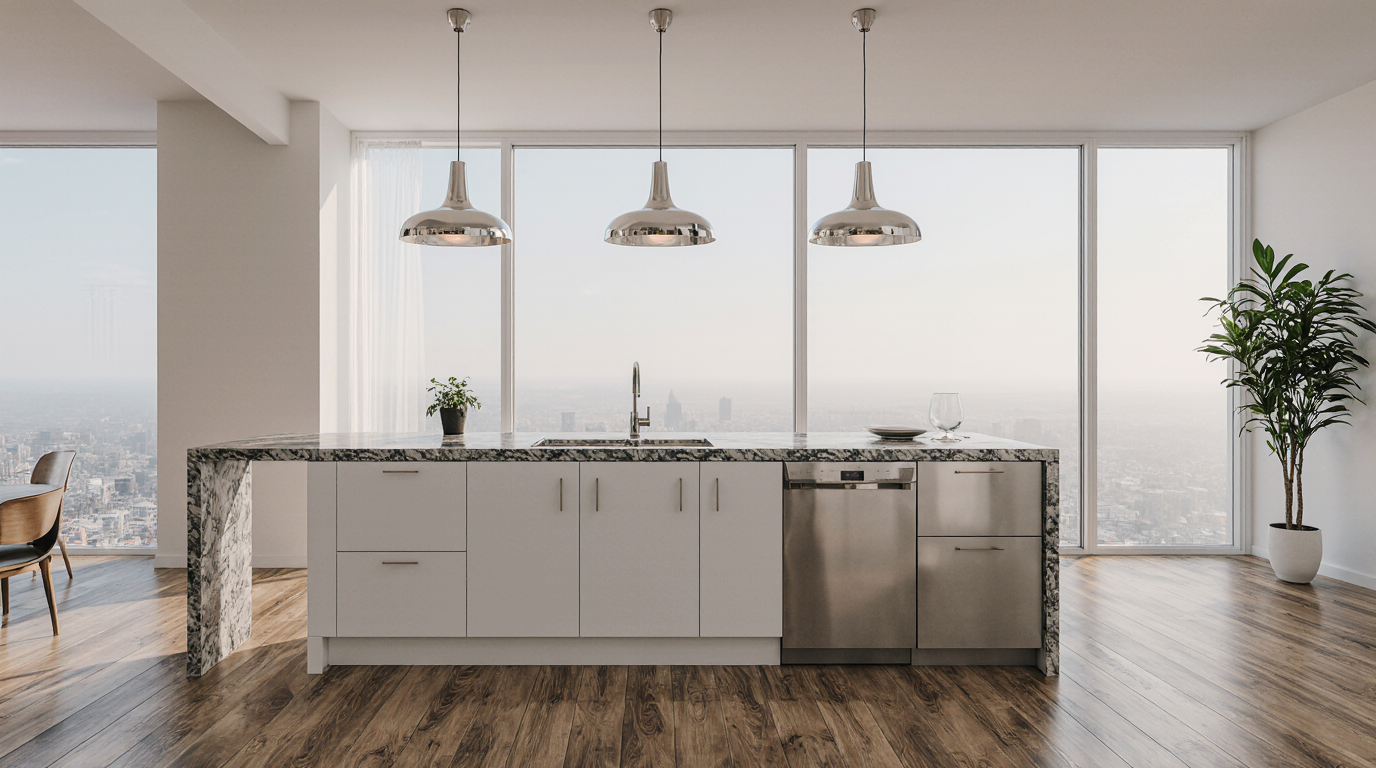 White Cabinet Modern Kitchen