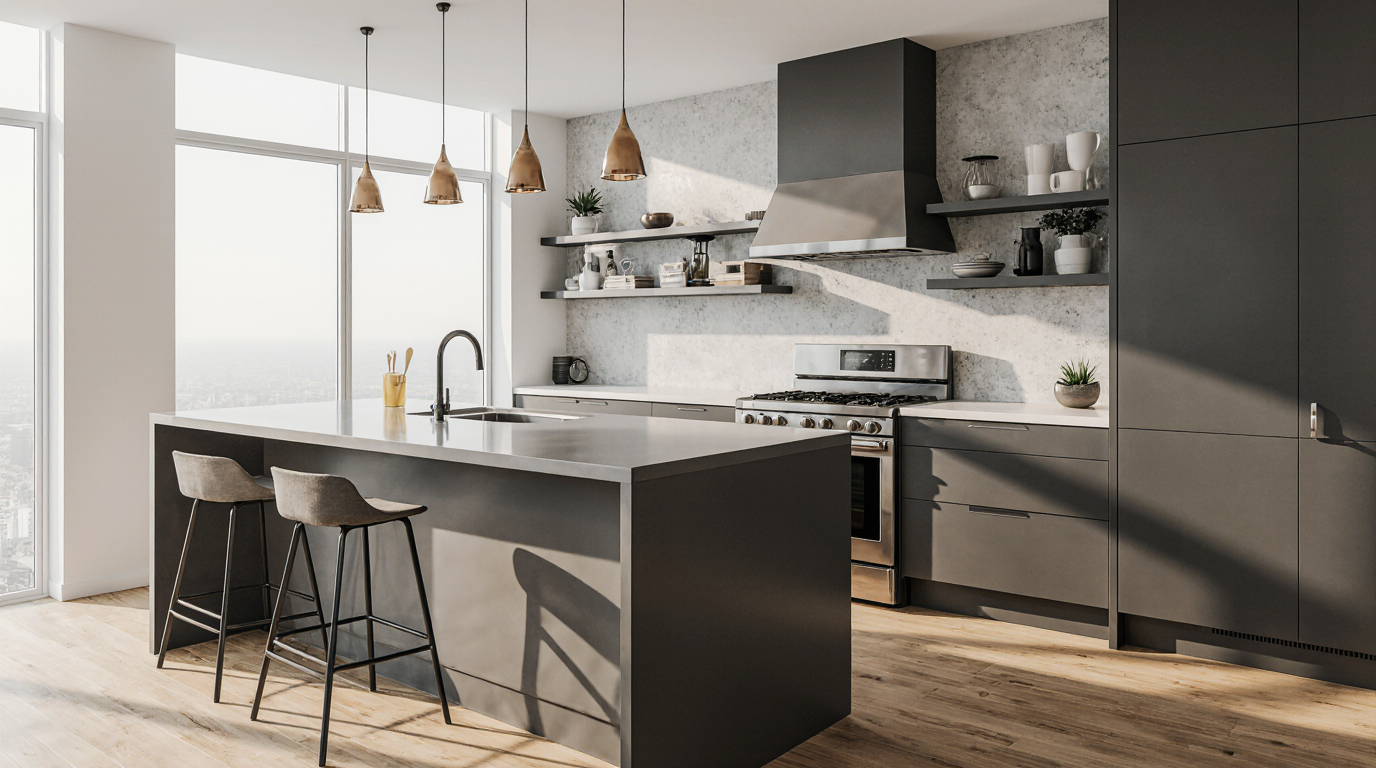 Modern Grey Cabinets