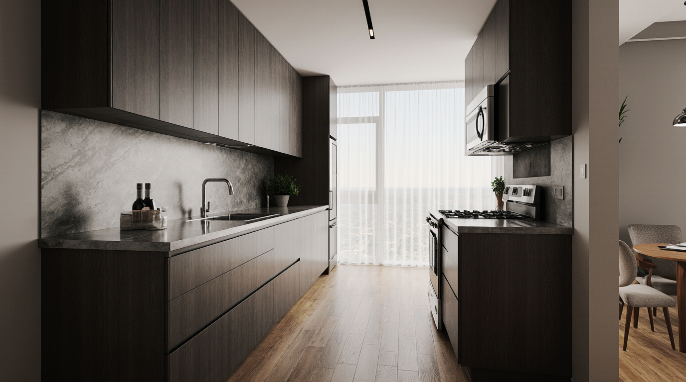 Narrow Kitchen Designs