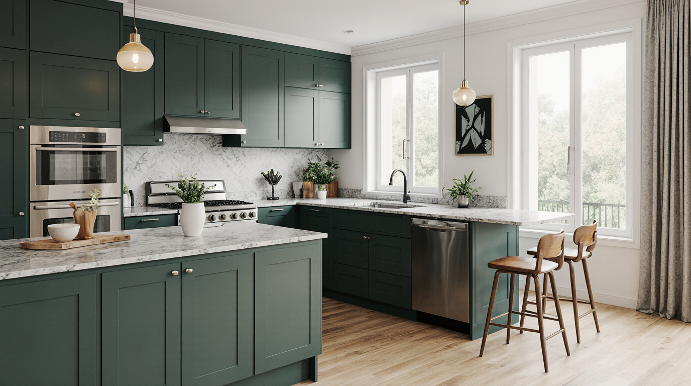 Green Kitchen Design