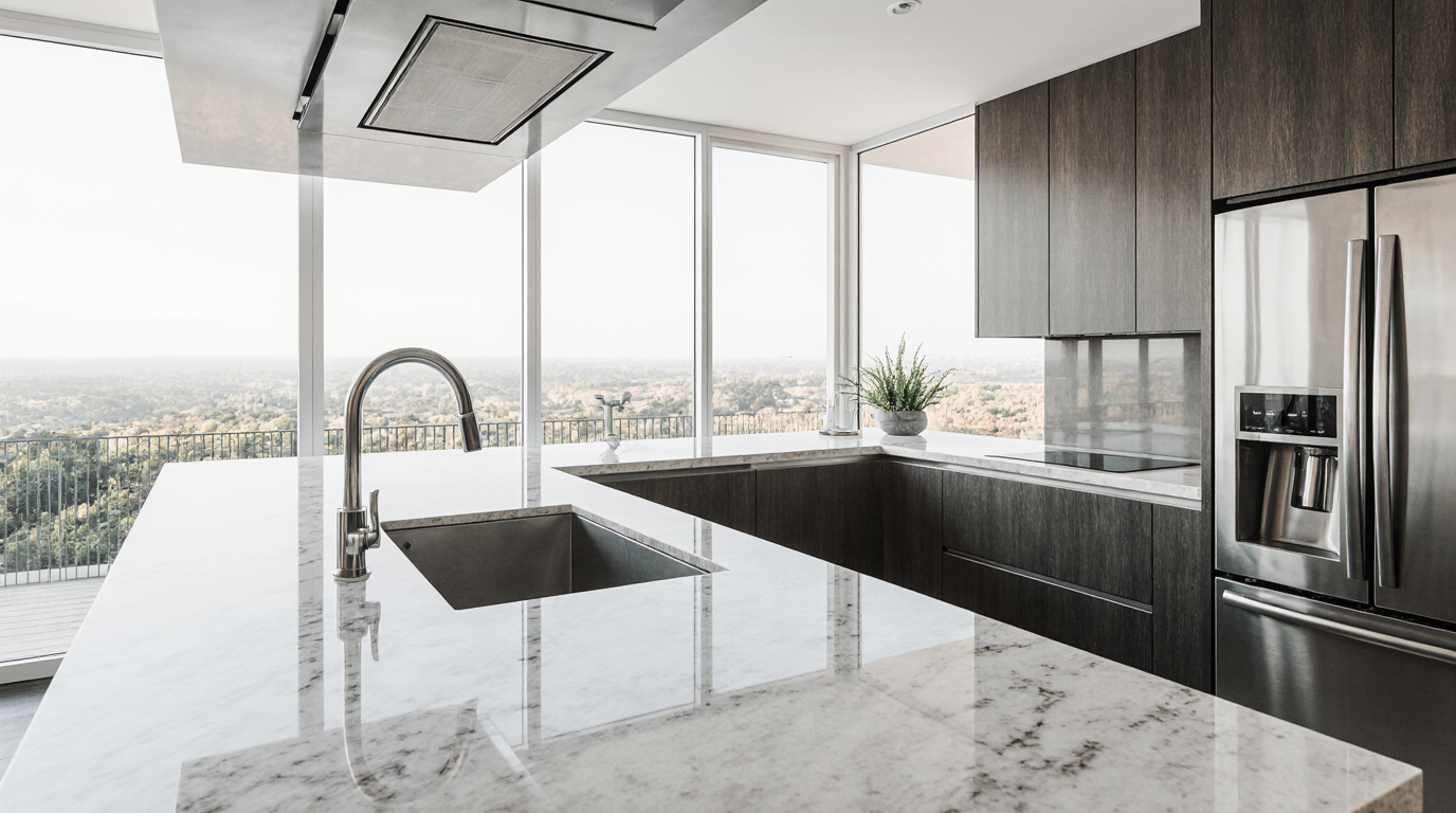 White Kitchen Countertops