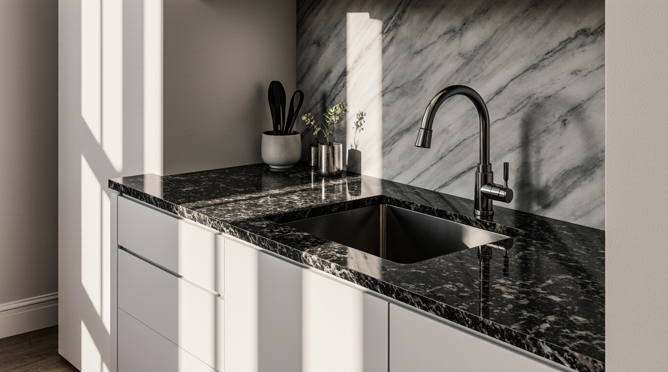 Black and White Countertops