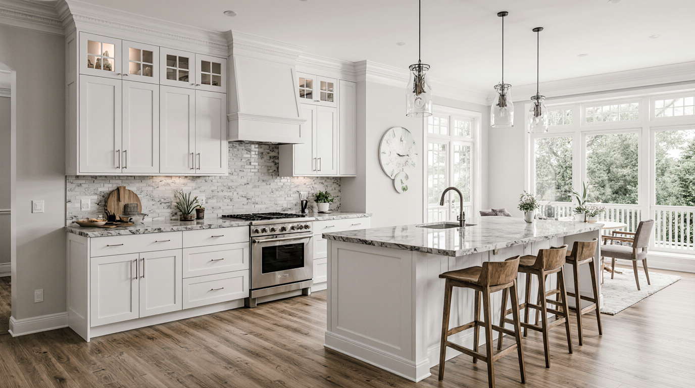 White Cabinets Kitchen Modern