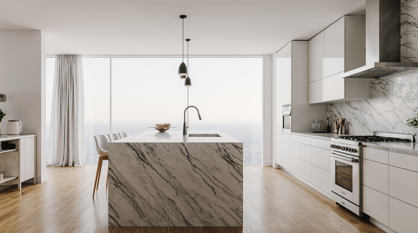 White Cabinets Modern Kitchen