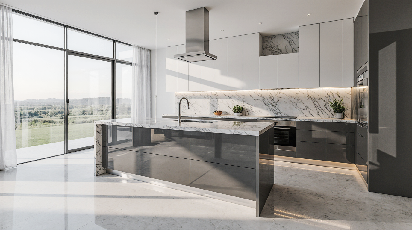 Modern High Gloss Kitchen Cabinets