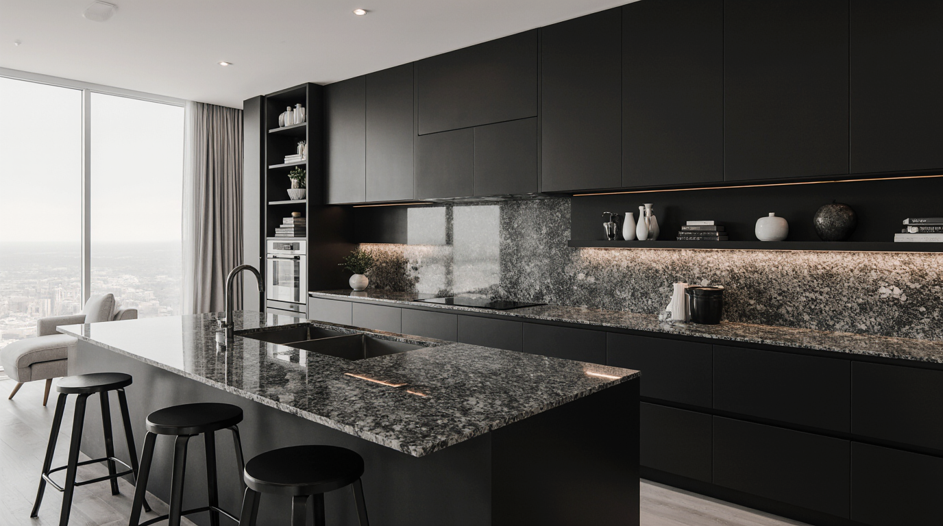 Dark Kitchen Cabinets Modern Sarasota County FL