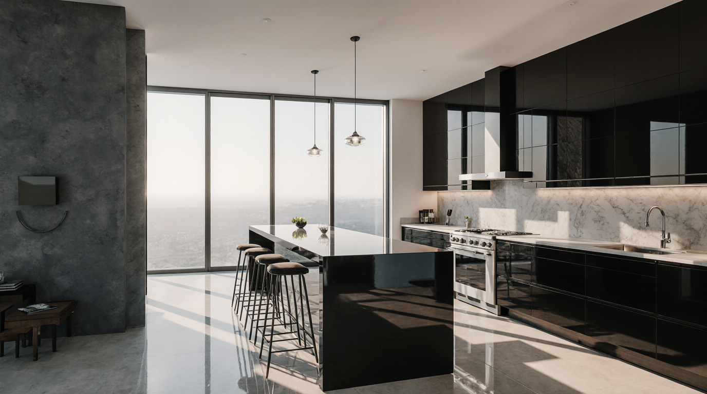 Modern Gloss Kitchen Cabinets