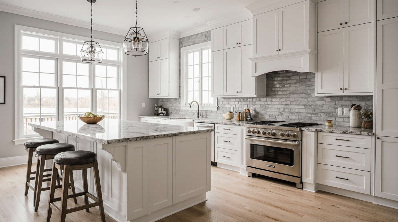 White Shaker Kitchen Cabinets