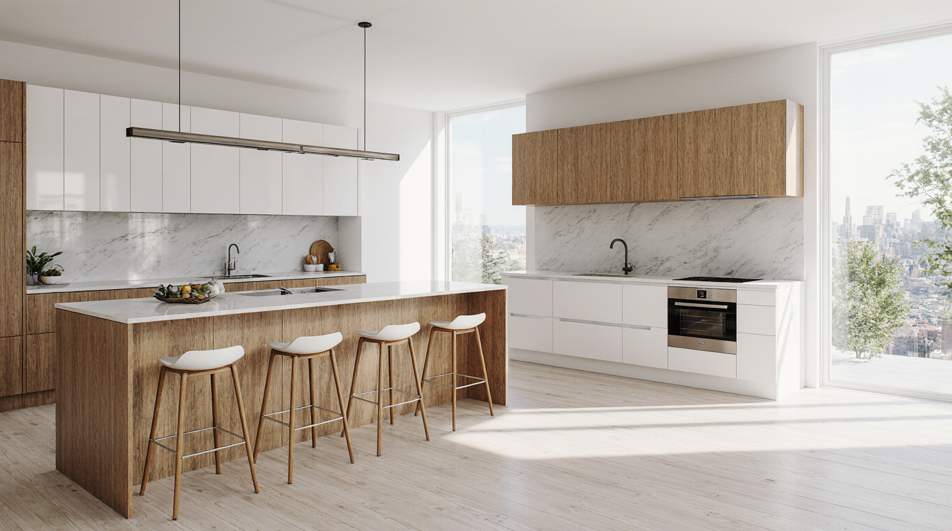 Shaker Cabinets Modern Kitchen