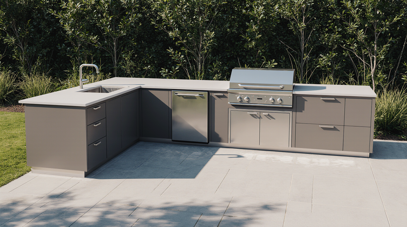 Modern Outdoor Kitchen Cabinets