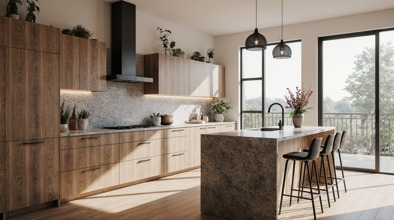 Modern Rustic Kitchen Cabinets