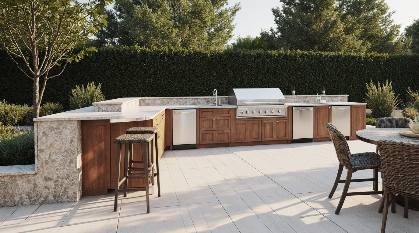 Custom Outdoor Kitchen Cabinets