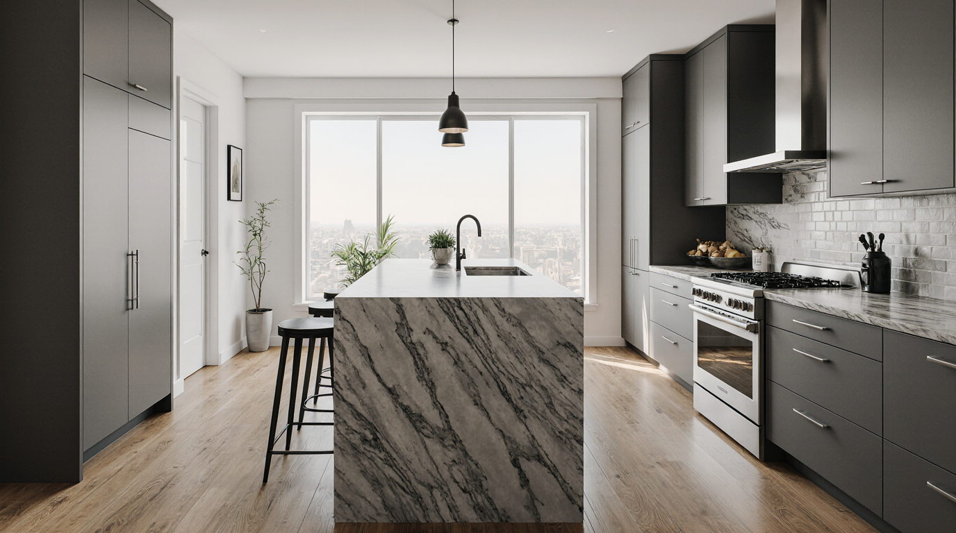 Gray Kitchen Design Sarasota County FL