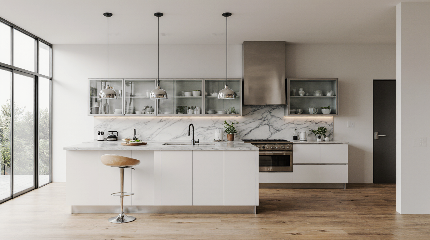 Glass Front Kitchen Cabinets Sarasota County FL