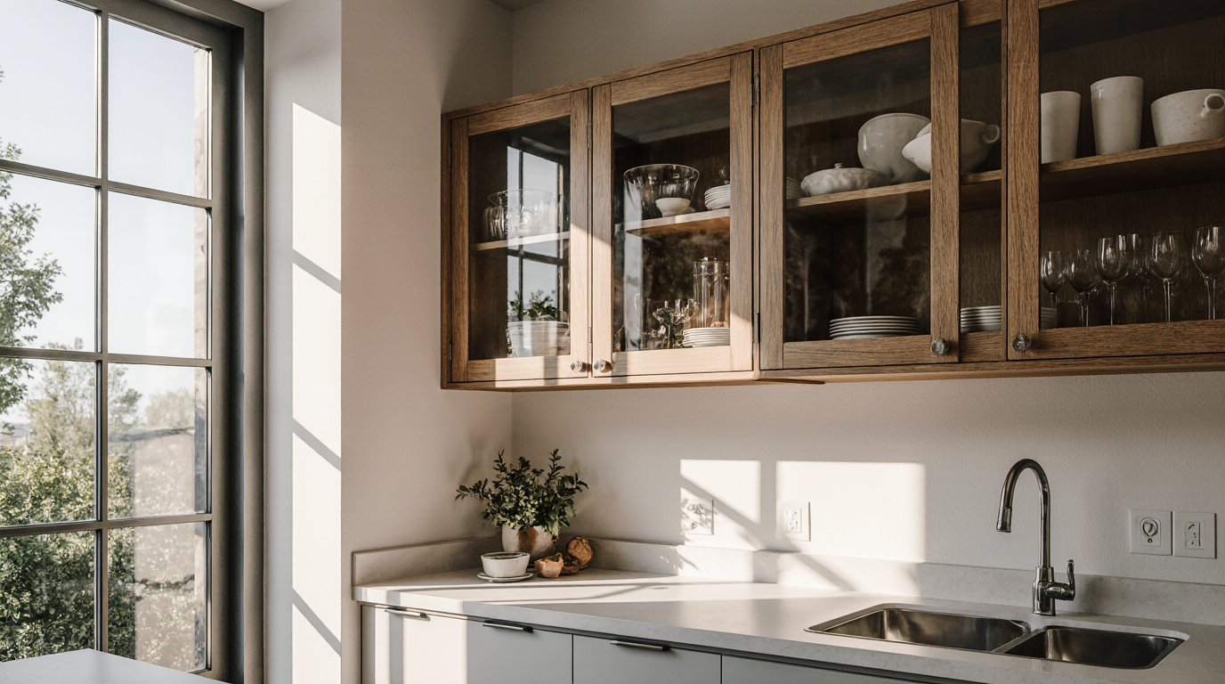 Frameless Glass Cabinet Doors