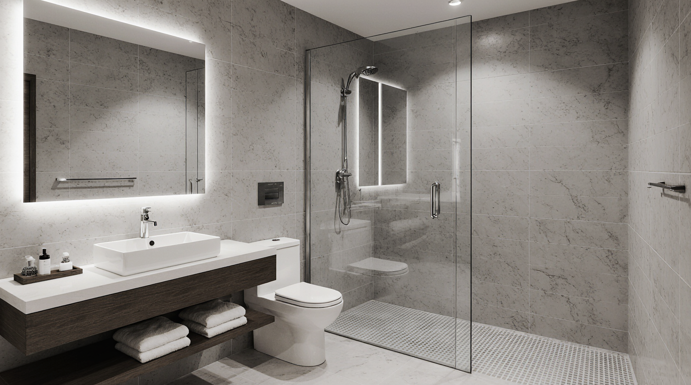 Modern Bathroom Shower Sarasota County FL