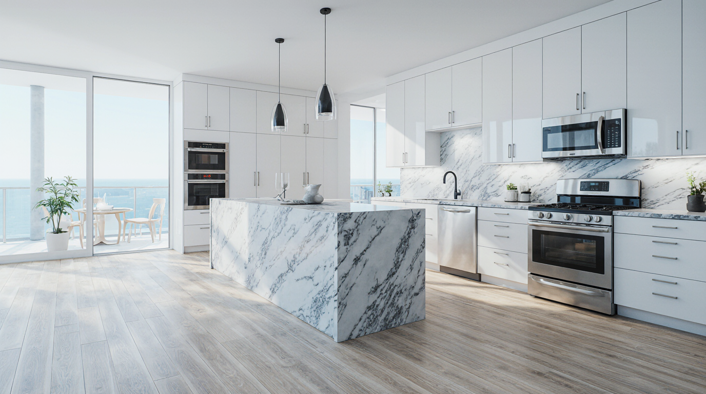 Luxury White Kitchen Cabinets