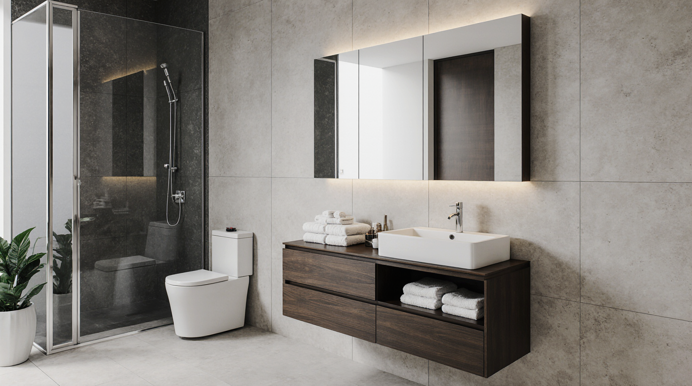 Modern Bathroom Sink with Cabinet