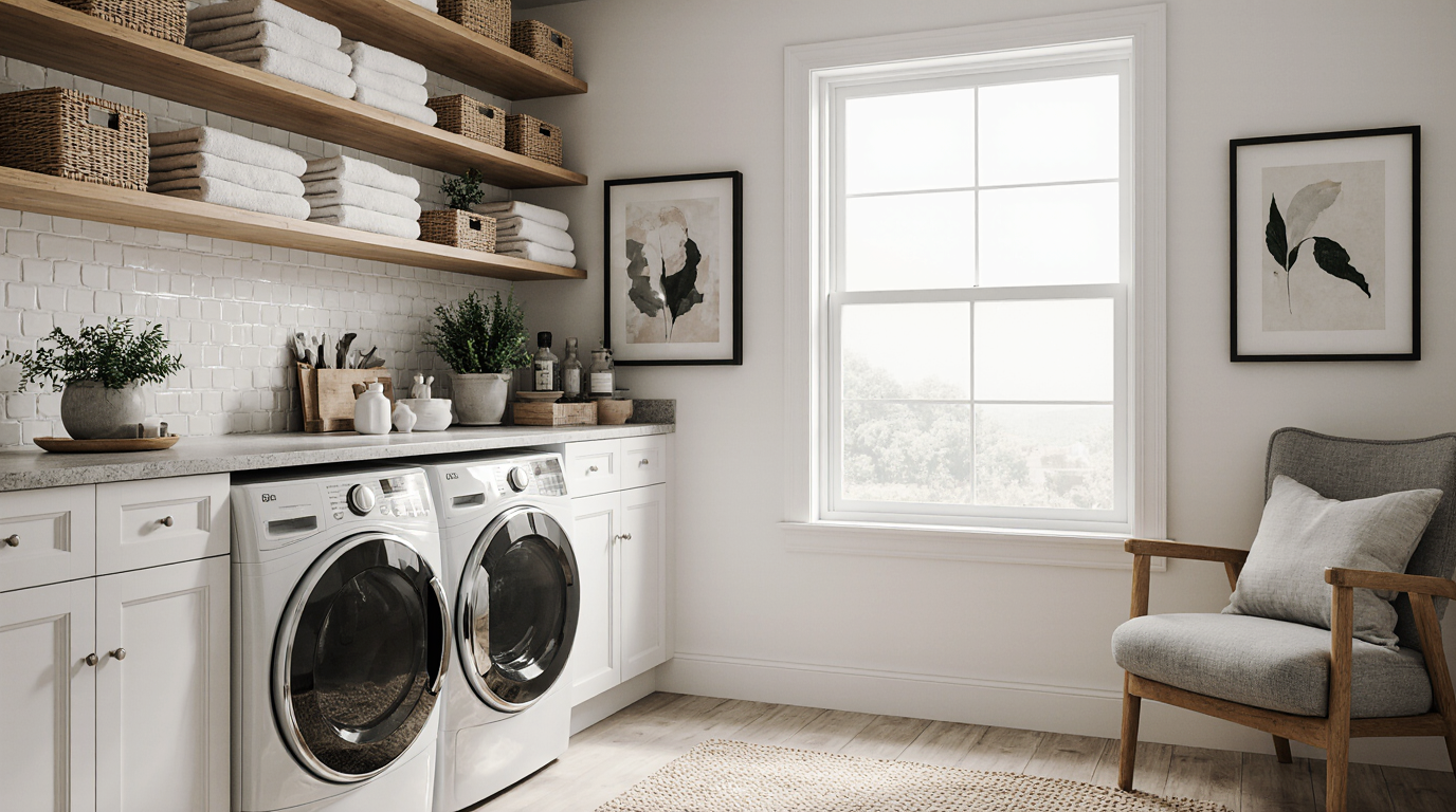 Ideas for Decorating a Small Laundry Room