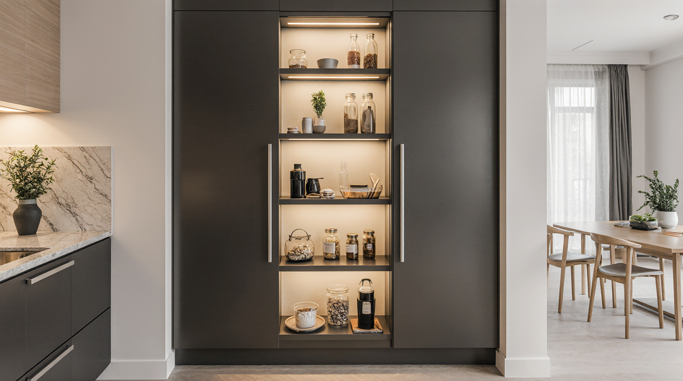 Contemporary Kitchen Pantry Cabinet Sarasota County FL