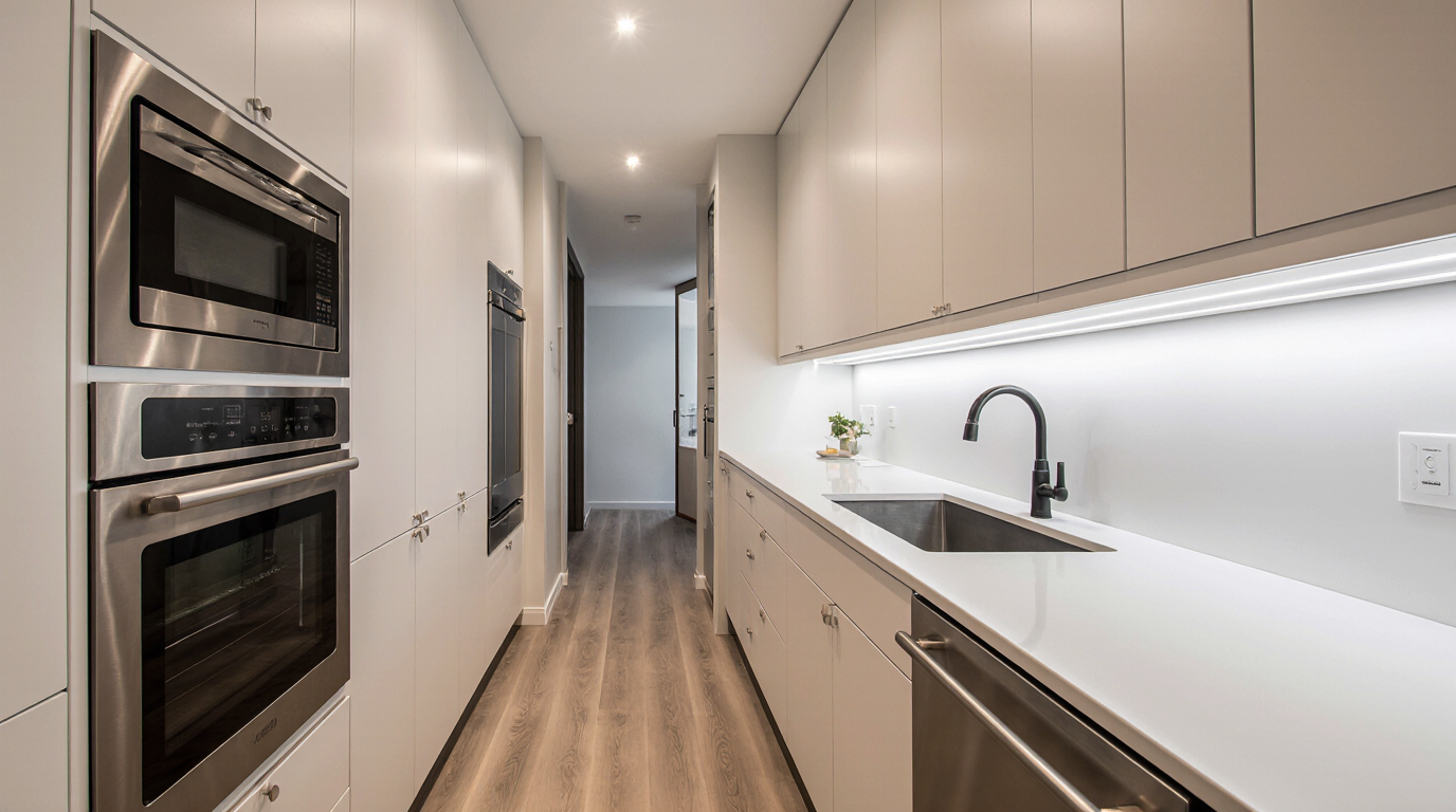 Narrow Kitchen Remodel