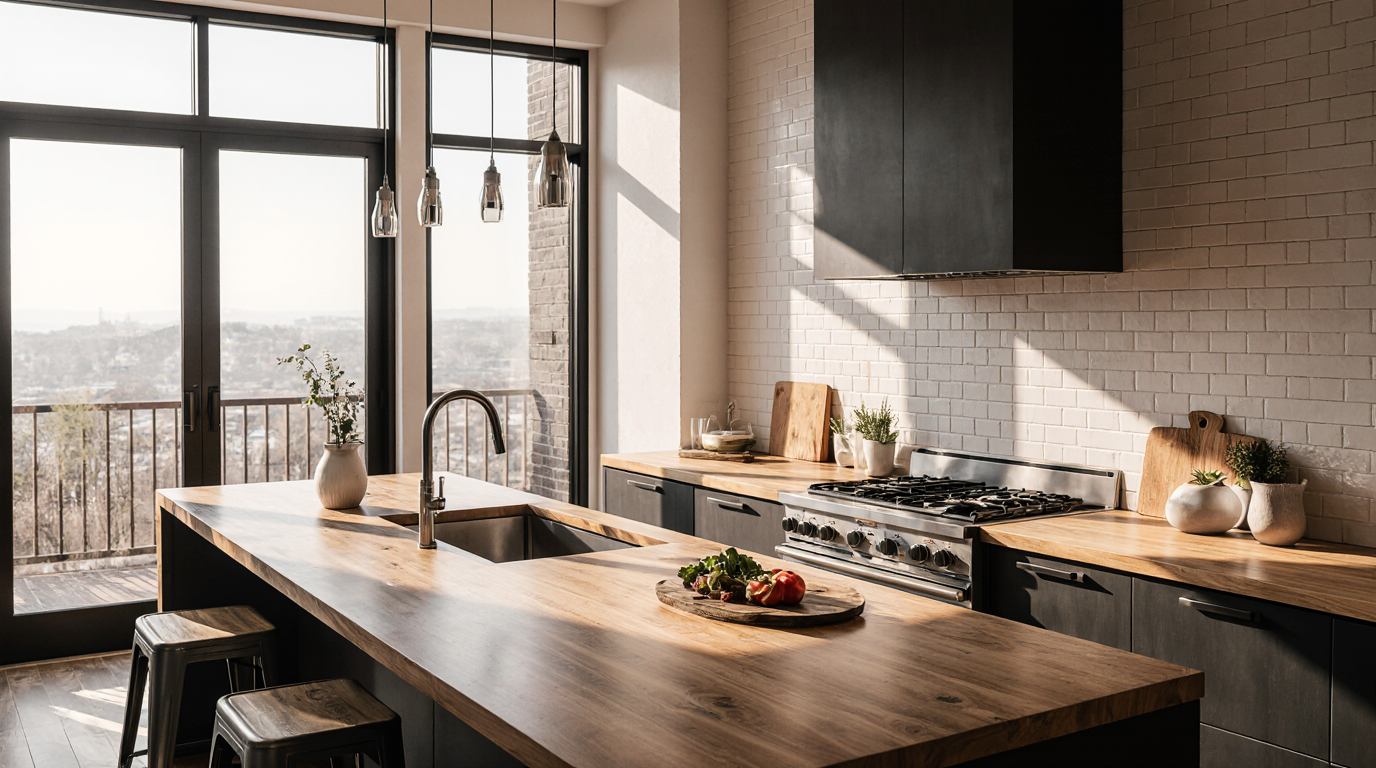 Butcher Block Kitchen Countertops Sarasota County FL