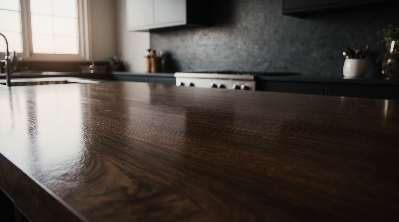 Dark Butcher Block Countertop Sarasota County FL