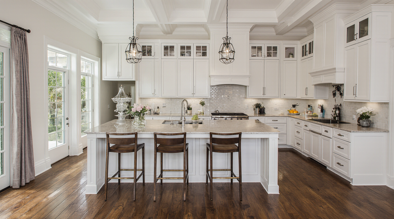 Small Kitchen Remodel with Island Sarasota County FL