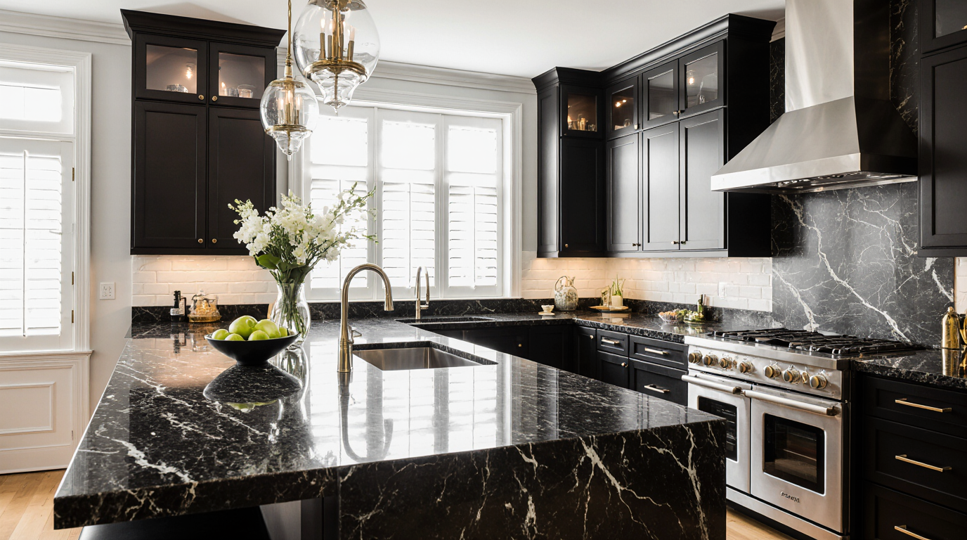 Dark Marble Countertops Sarasota County FL