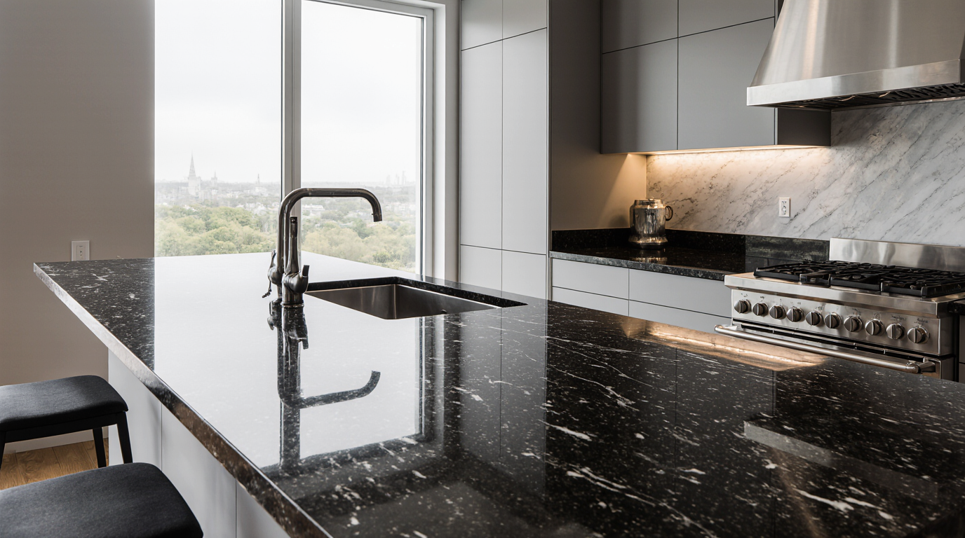 Black Marble Countertops Sarasota County FL