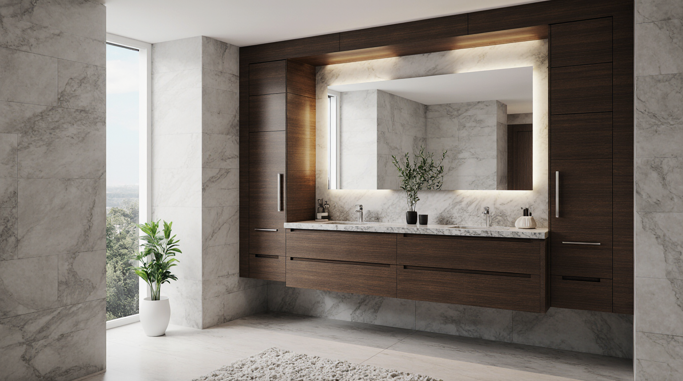 Custom Bathroom Wall Cabinets Sarasota County FL