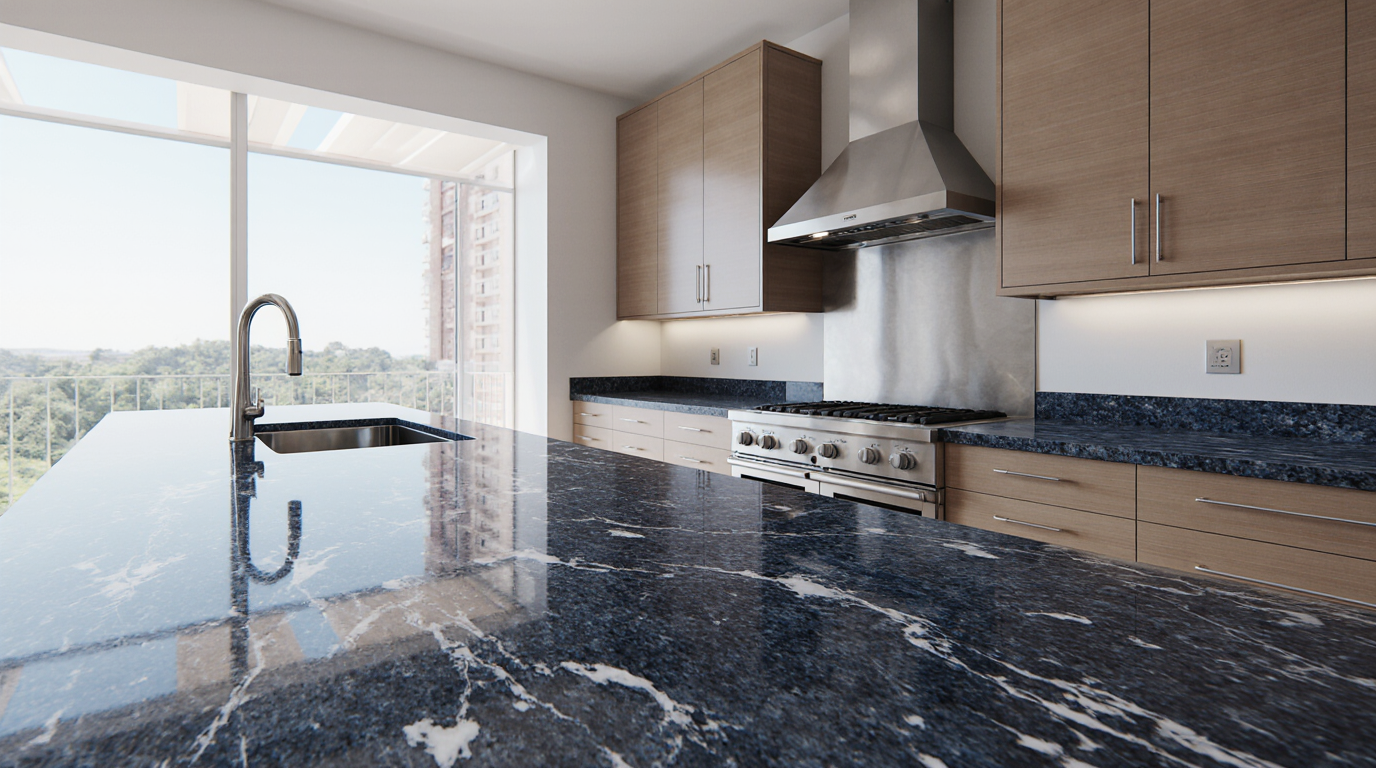 Blue Granite Countertops Sarasota County FL