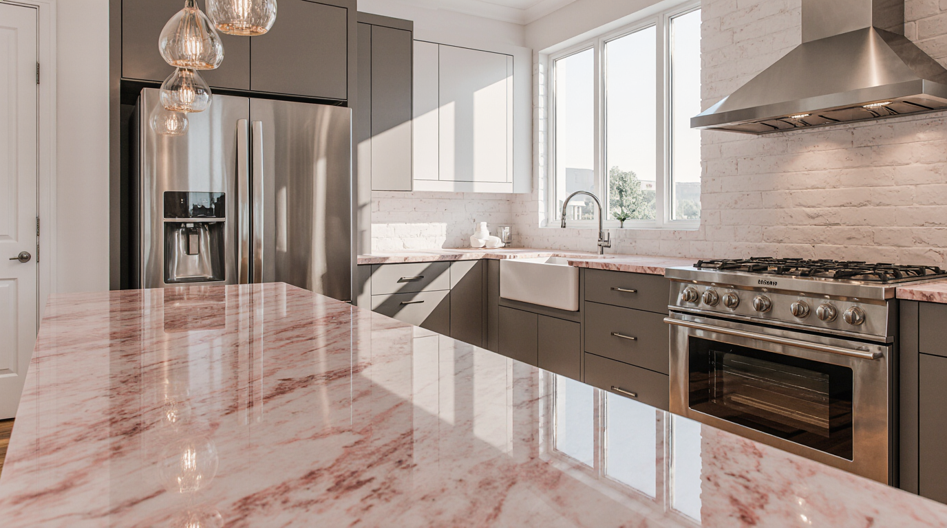Rose Quartz Countertops Sarasota County FL