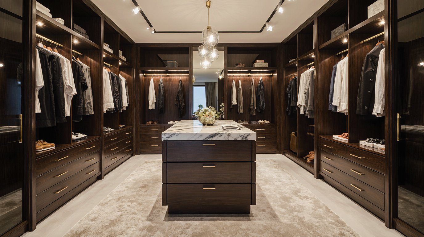 Modern Luxury Walk In Closet