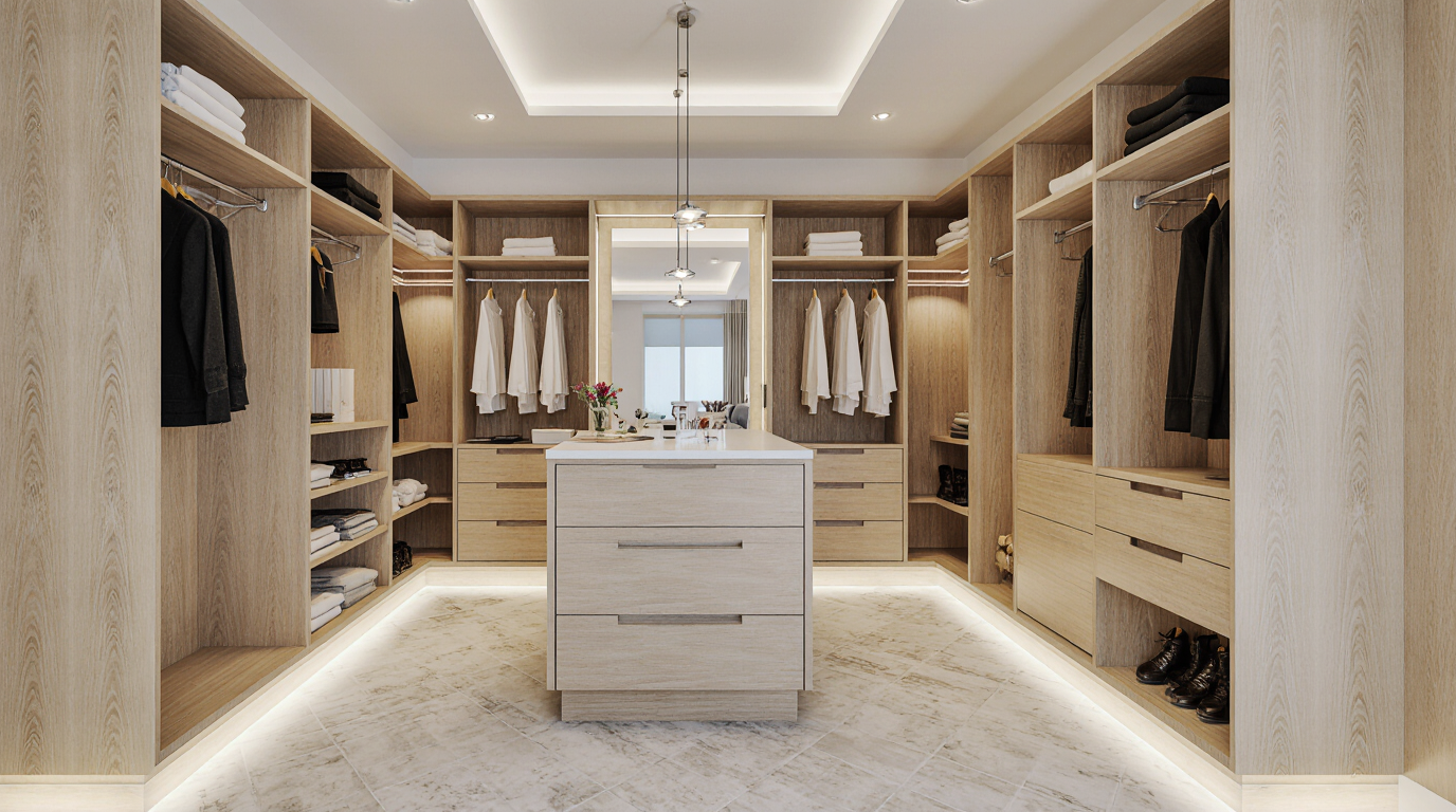Walk In Closet Designs For A Master Bedroom Sarasota County FL