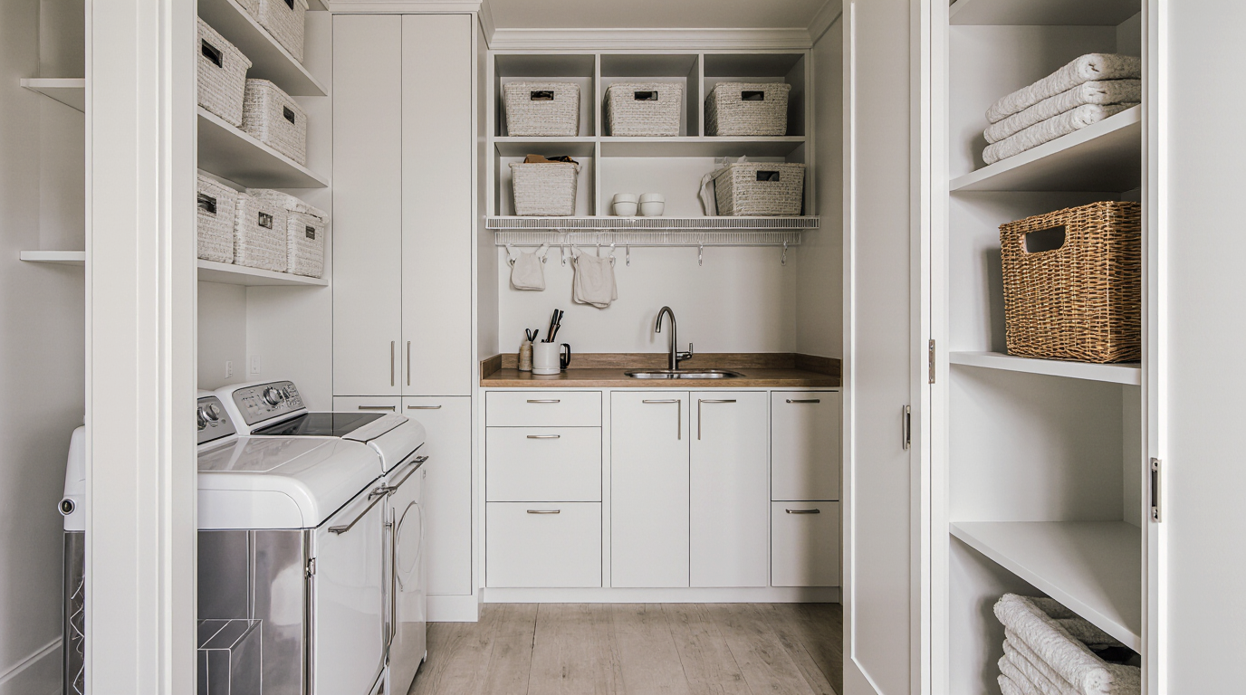 Laundry Room Storage Design