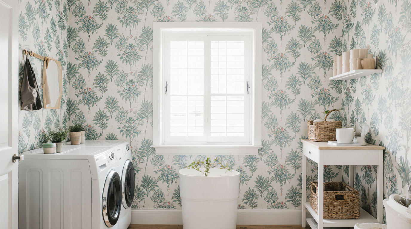 Laundry Room Wallpaper Ideas