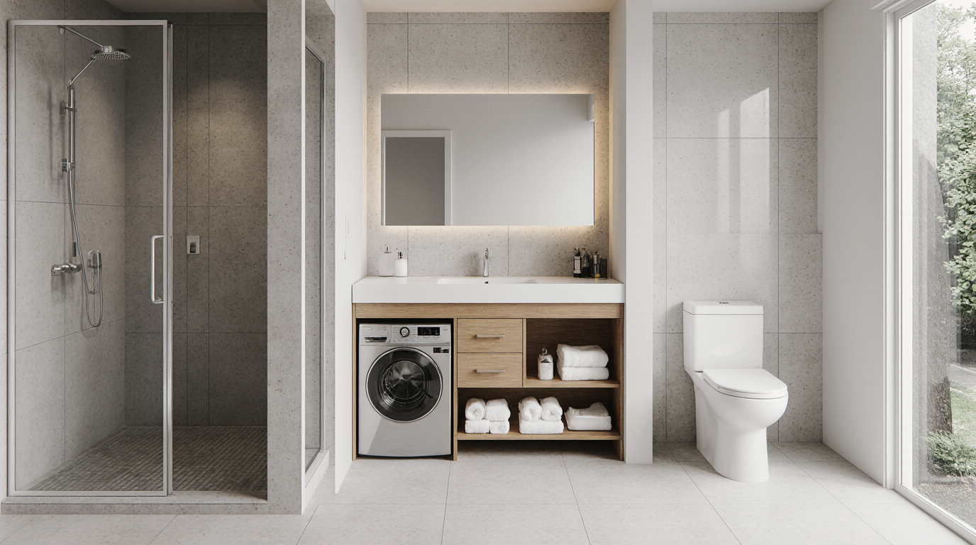 Bathroom and  Laundry Room Combo Sarasota County FL