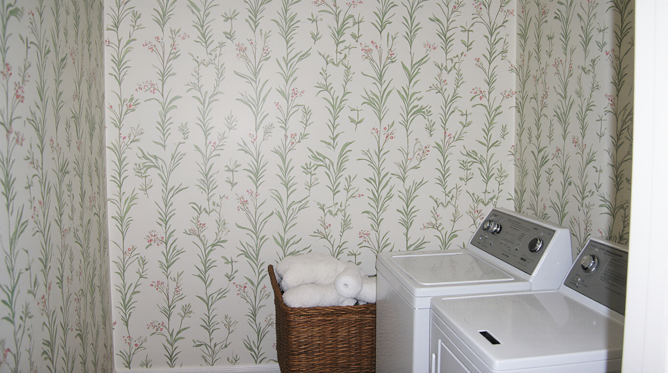 Small Laundry Room Wallpaper Ideas Sarasota County FL