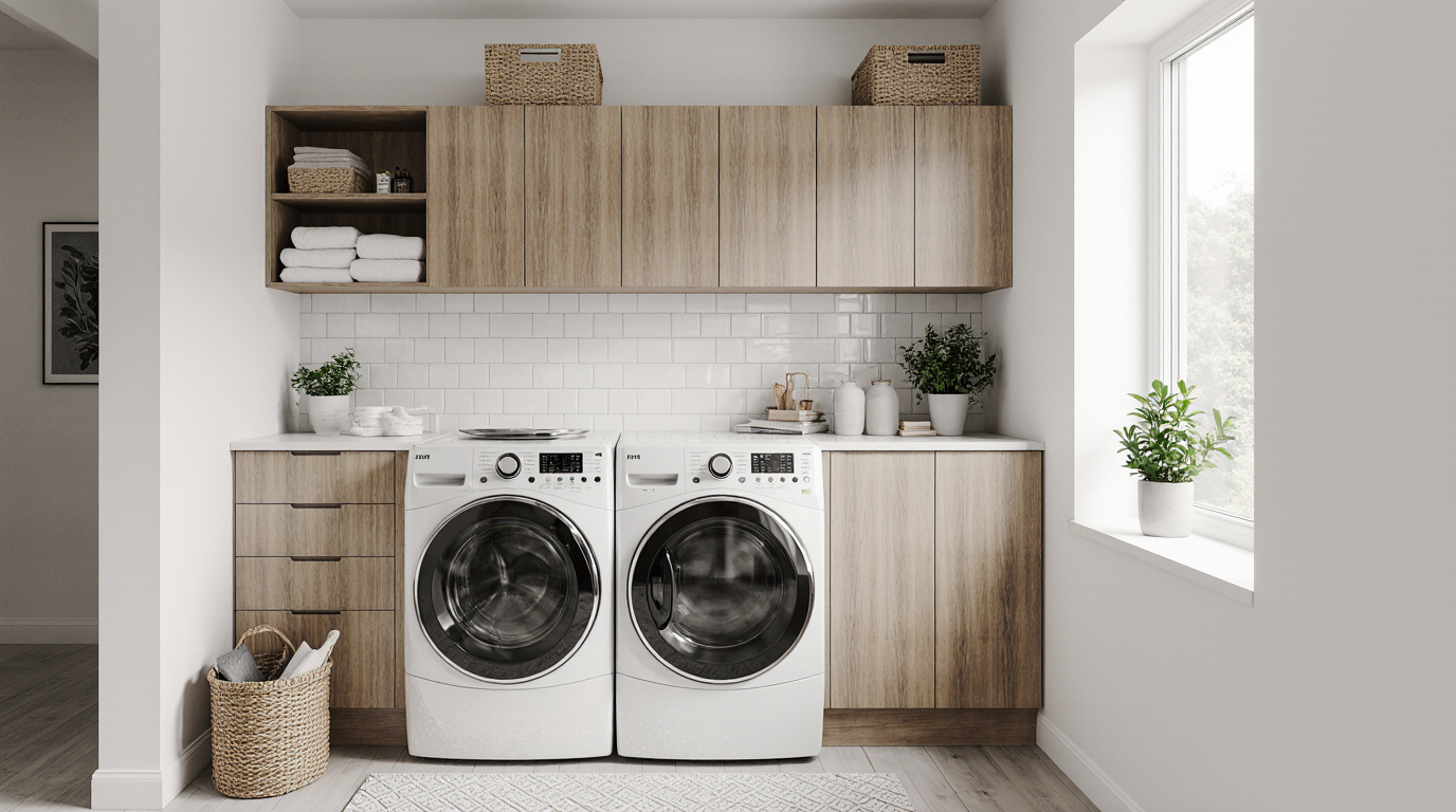 Small Laundry Room Makeover Sarasota County FL