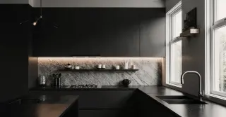 Black Kitchen Design Sarasota County FL