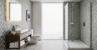 Bold Bathroom Wallpaper Sarasota County FL