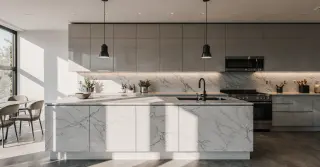 Contemporary High Gloss Kitchen Cabinets Sarasota County FL